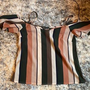 Shein multi color striped light cami